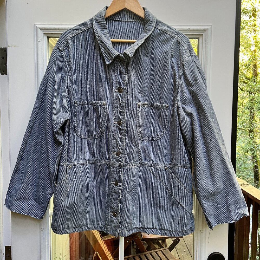 1990’s Riveted by Lee Hickory Stripe Chore Coat